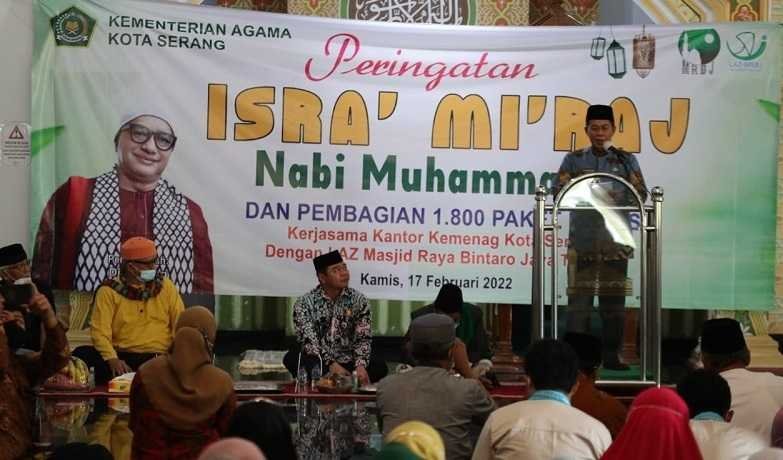 Walikota Serang Hadiri Isra Miraj di Masjid Ats-Tsauroh