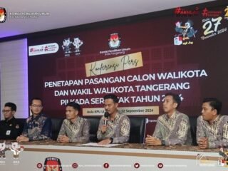 KPU Kota Tangerang Tetapkan Tiga Pasangan Calon Pada Pilkada